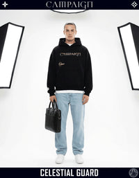 The Angelic Apocrypha High-End Oversize Black Hoodie 100% Premium Cotton